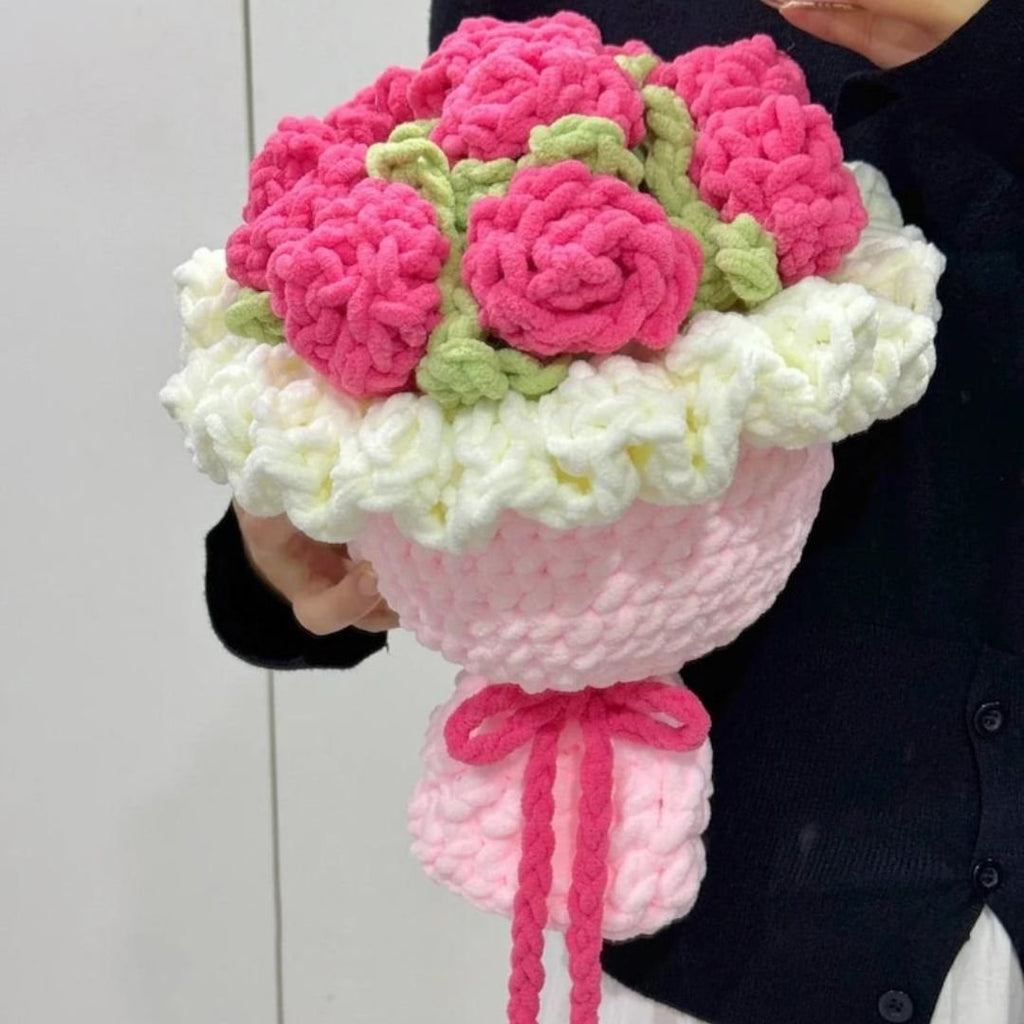 chunky rose bouquet pattern