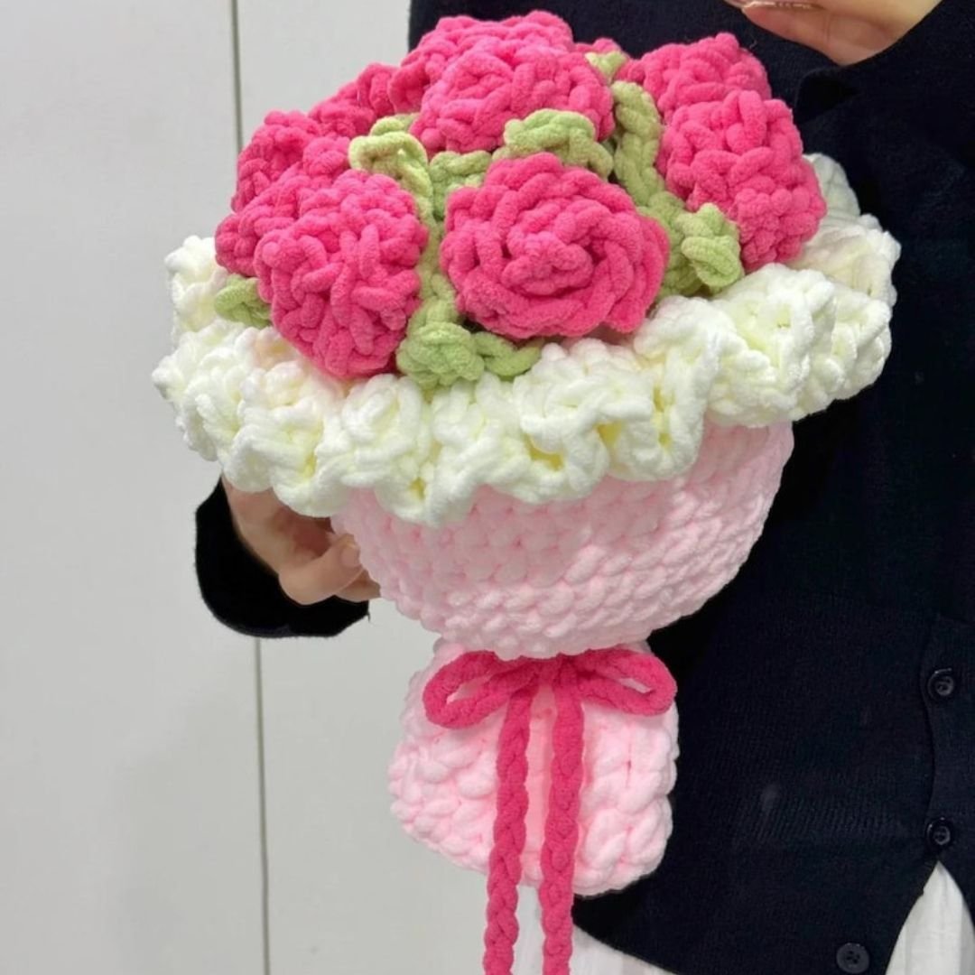 chunky rose bouquet pattern