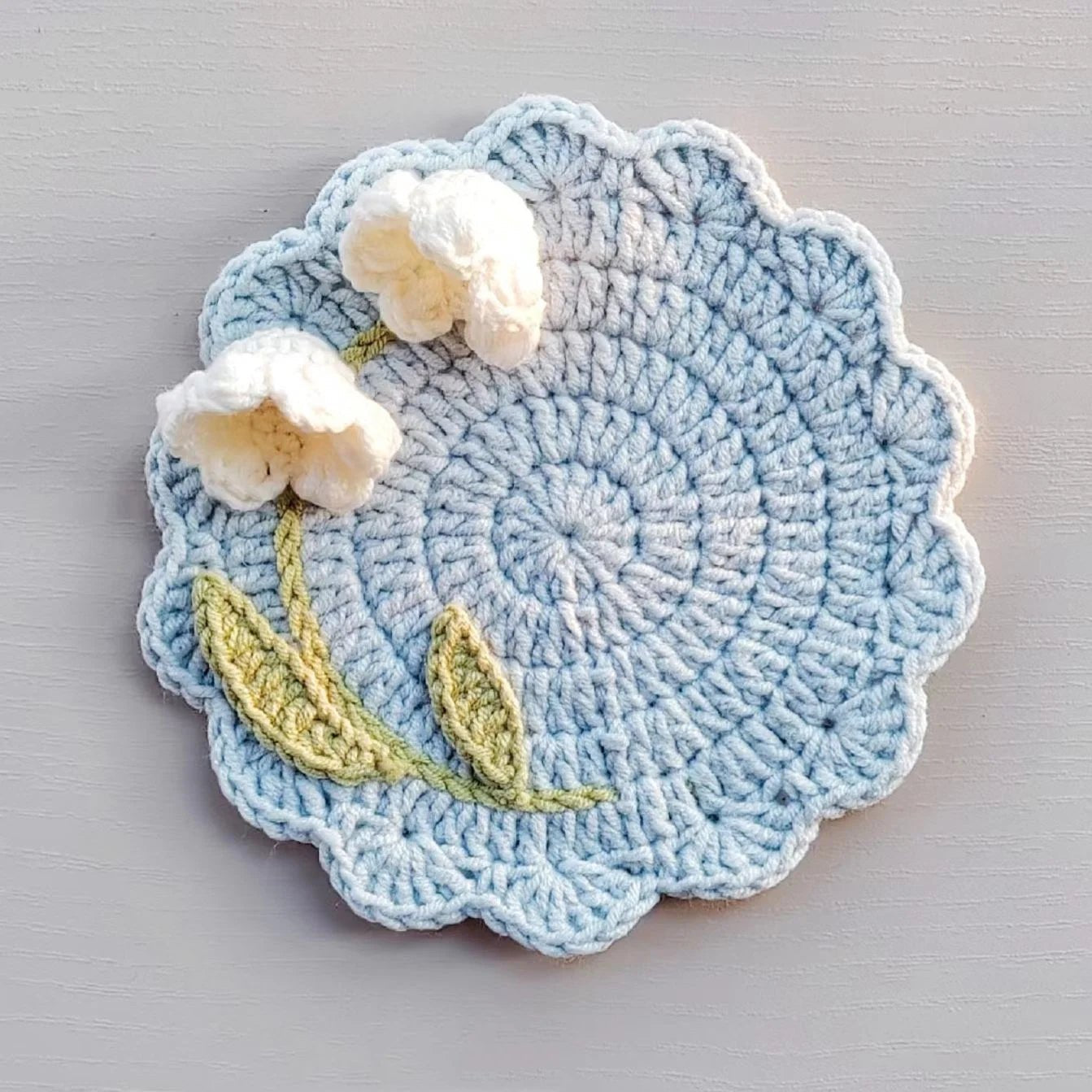 lily bloom coaster pattern