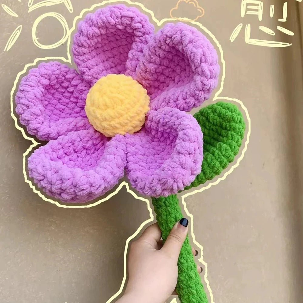 giant five-petal flower pattern