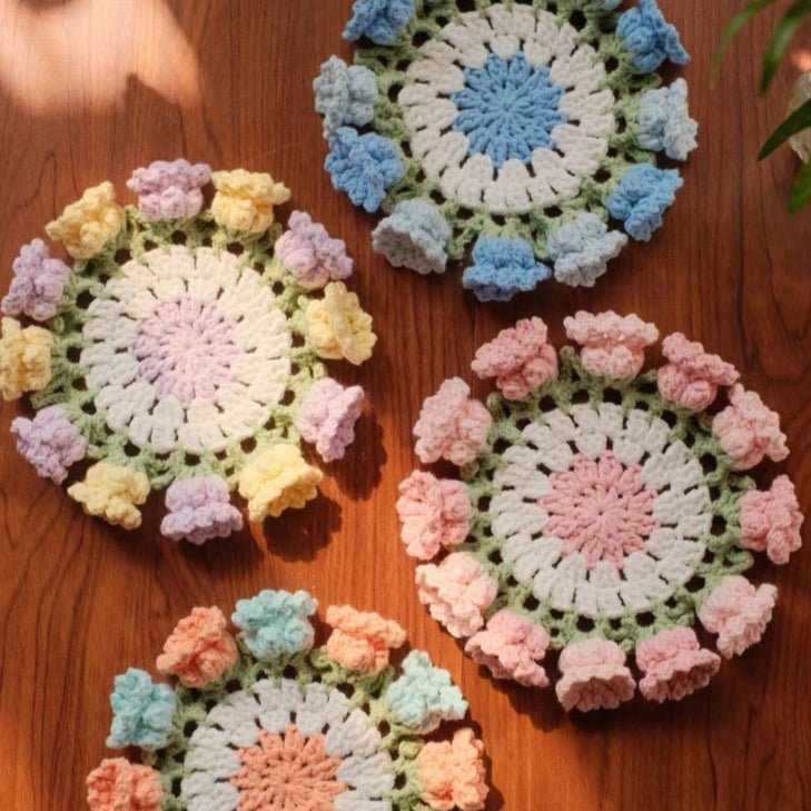 lily pad coaster crochet pattern